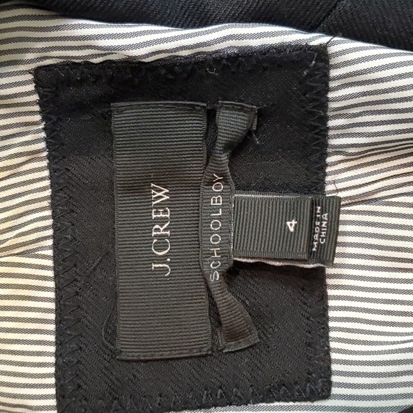 J Crew Womens Schoolboy Wool Blend 2 Button Jacket sz 4 - Picture 5 of 16